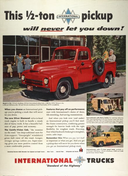 1951 International Half Ton Pickup Truck Advertising Poster