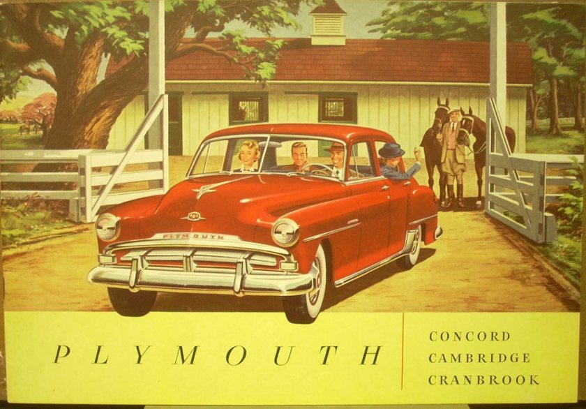 1951 Plymouth Concern Cambridge Cranbrook Dealer Sales Brochure ORIGINAL