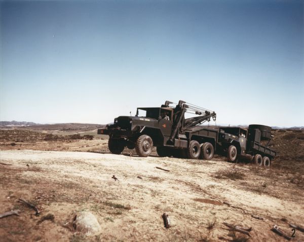 1952 international M-40 Truck on Hillside