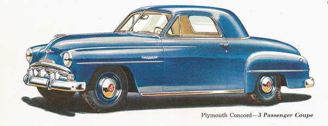 1952 plymouth concord 3p