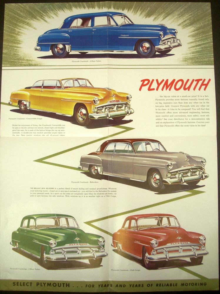 1952 Plymouth Cranbrook Cambridge Concord ORIGI