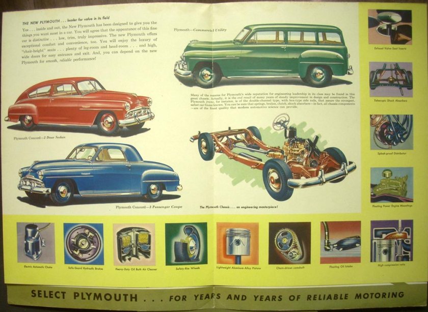 1952 Plymouth Cranbrook Cambridge Concord ORIGINAL Dealer Sales Brochure