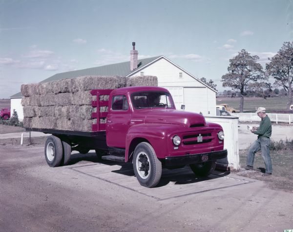 1953 International R-170 stake-body truck