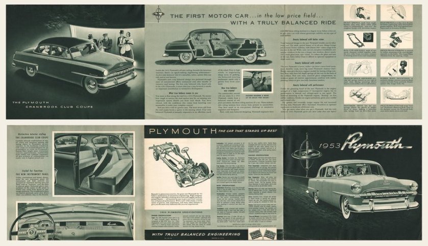 1953 Plymouth Brochure Cranbrook Cambridge C