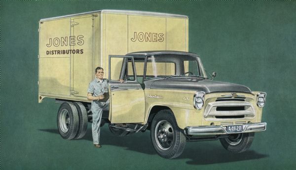 1957 International A-150 Truck Postcard