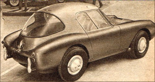 1959 Berkeley with Riva's hardtop at the Motor Show in Turin