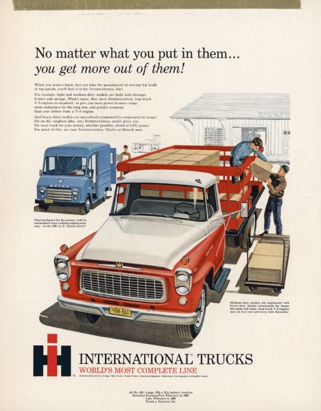 1960 International Truck Advertising Proof