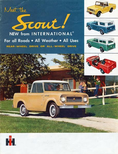 1961 Meet the International Scout for all roads, all weather, all uses !!