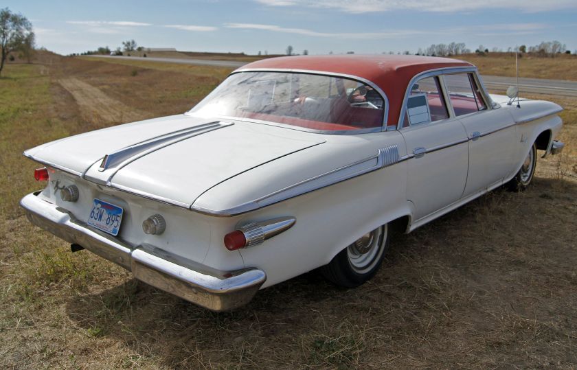 1961 Plymouth Fury 4dr sedan from the rear