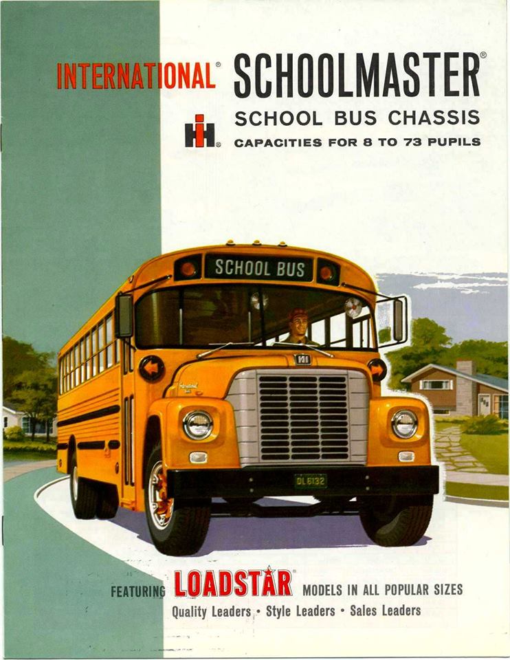 1962 1803 Schoolmaster included an International V-345, 8-cylinder, gasoline engine