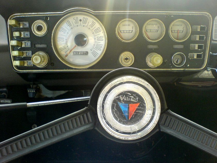 1962 Plymouth Valiant instrument cluster