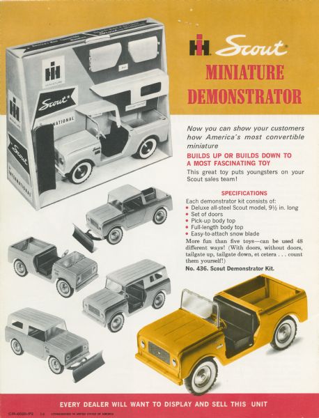 1964 International Scout Miniature Demonstrator
