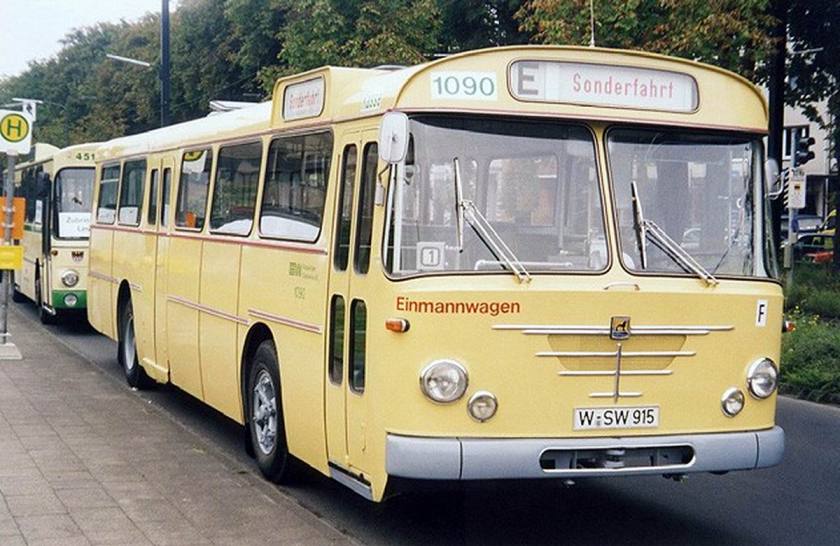 1967 Büssing Präfekt Linienbus Wuppertaler Stadtwerke WSW