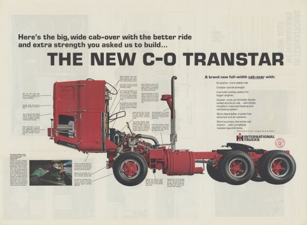 1968 International Transtar Advertising Poster