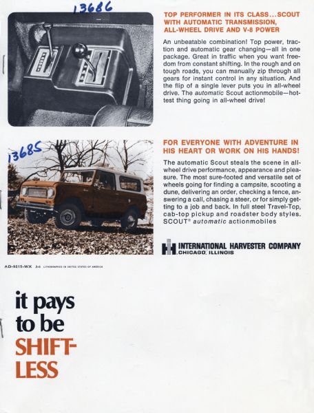 1969 Automatic Scout Advertisement