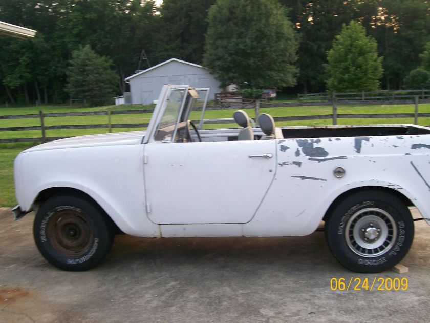 1969 International scout 800A with the top off