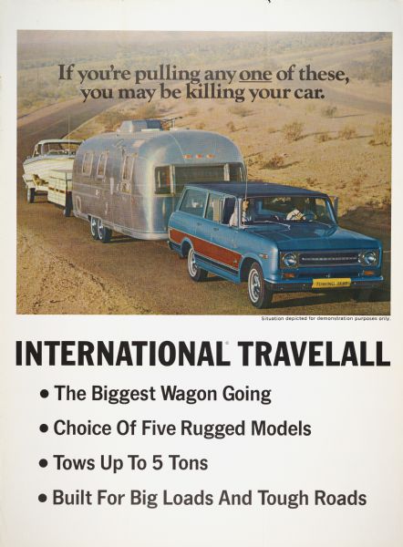 1970 International Travelall Advertising Poster