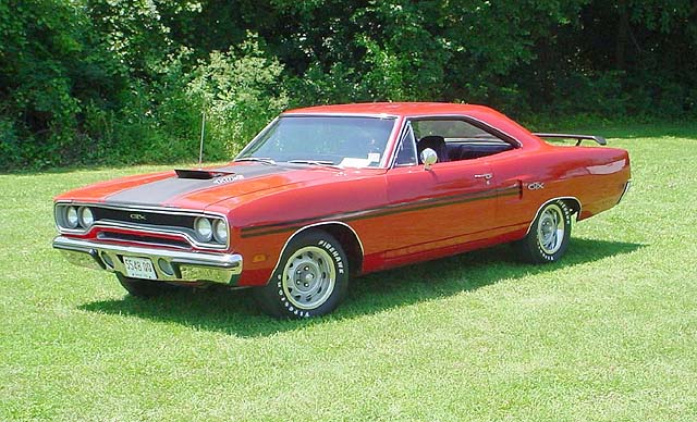 1970 Plymouth red GTX