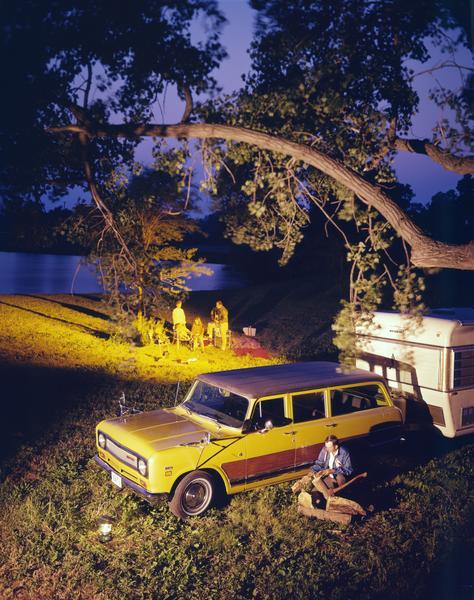 1971 Camping with an International Travelall