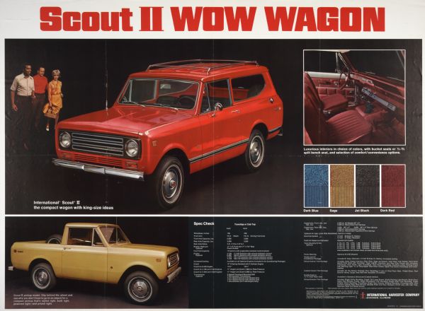 1971 International Scout II WOW Wagon Advertising Poster