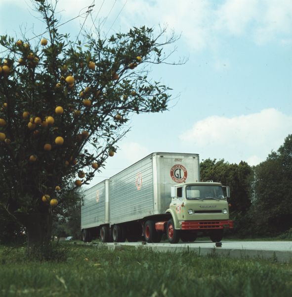 1972 International Truck on Highway a