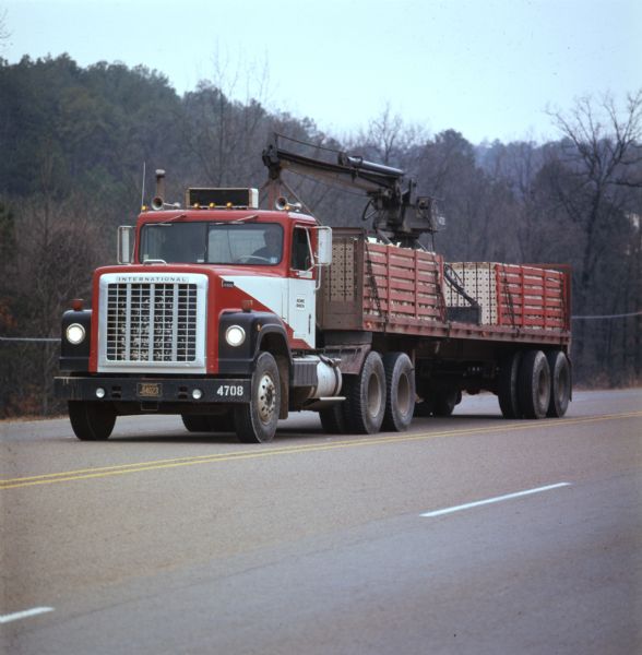 1973 International Transtar 4300 Truck on Highway