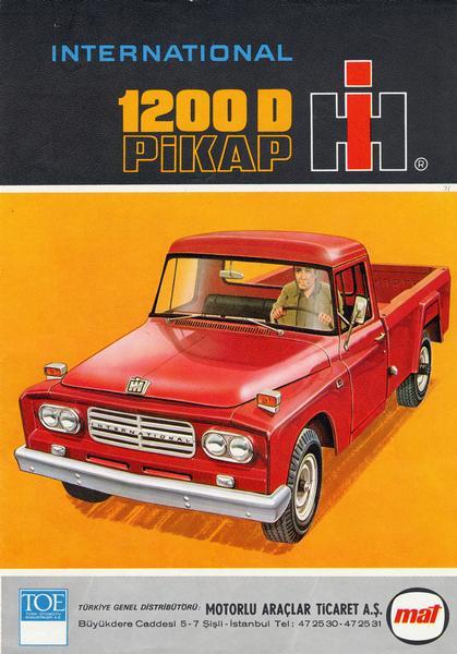 1975 Turkish International 1200D pickup advertisement