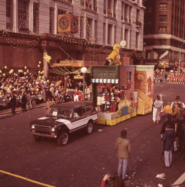 1976 International Scout Truck Towing Sesame Street Parade Float