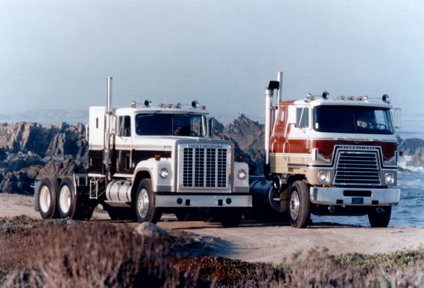 1976 International Transtar Eagle Standard and Cabover Trucks Outdoors