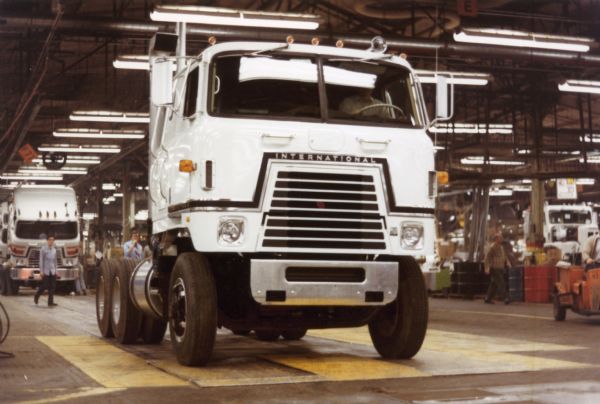 1976 International Transtar Eagle Truck Driving Off the Assembly Line