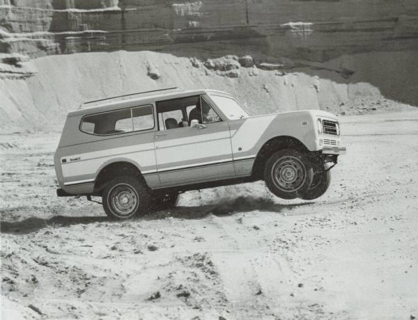 1977 International Scout II Driving in the Desert