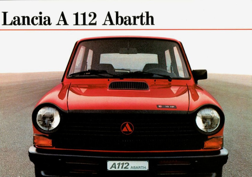 1983 Lancia A112 abarth brochure