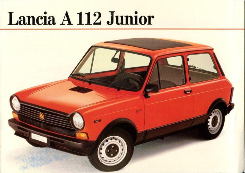 1984 Lancia A112 Junior Brochure
