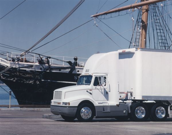 1987 International 8300 Truck with Sailing Ship