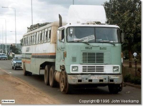1996 International -Zambesi Articulated Bus Zimbabwe
