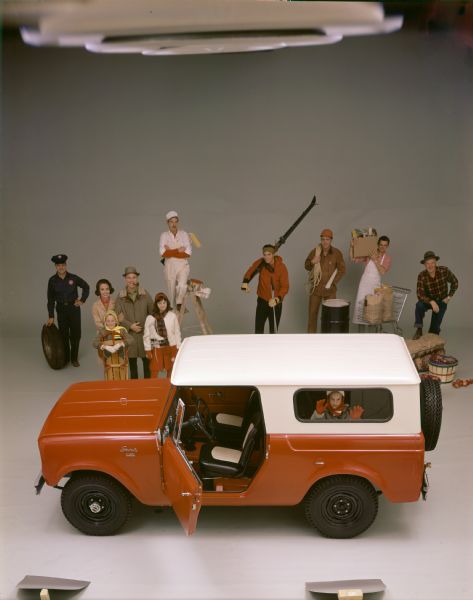 Group of People with International Scout
