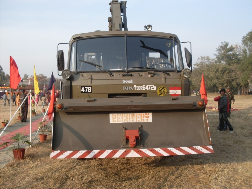Indian Army TATRA heavy duty recovery truck