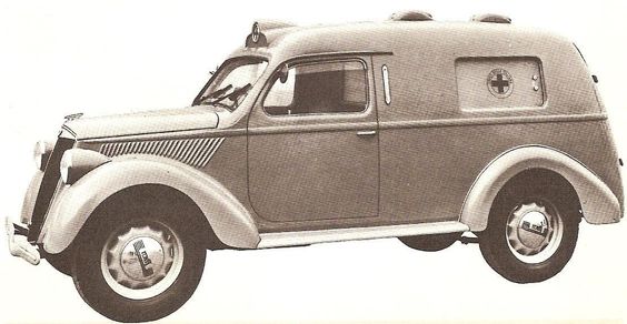 Lancia Ardea furgoncino attrezzato come ambulanza