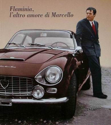 Marcello Mastrioanni and Lancia Flaminia ad