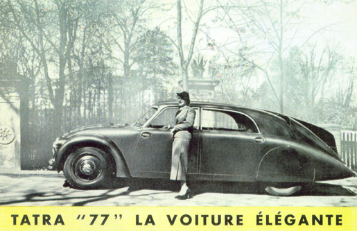Tatra T 77, the elegant car Contemporary advertisement