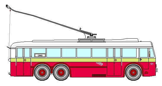 Tatra t86-v1 trolley