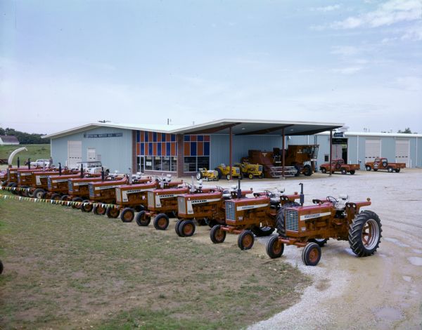 Tractors outside International Harvester Dealership