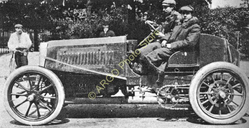 1903 mr063 MOTOR RACING 1903 Panhard Levassor Farman Paris motorsport car photo