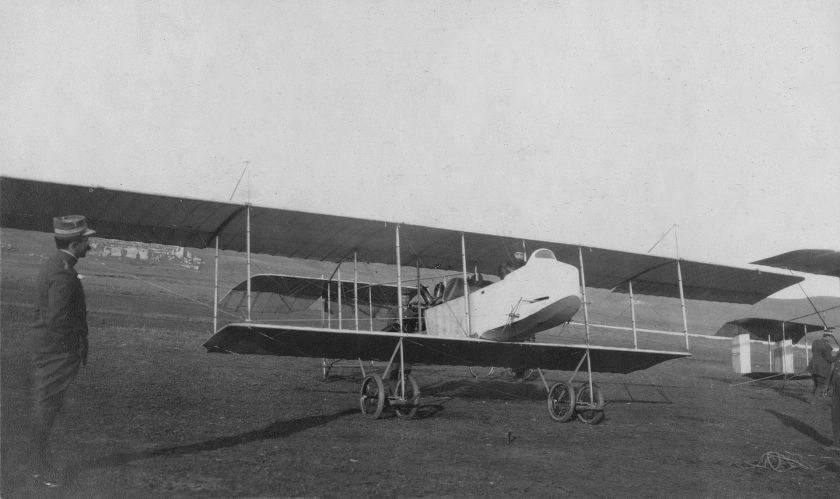 1912 HF.20 biplane at Nicopolis airfield, near Preveza, in December 1912 IAN 2332