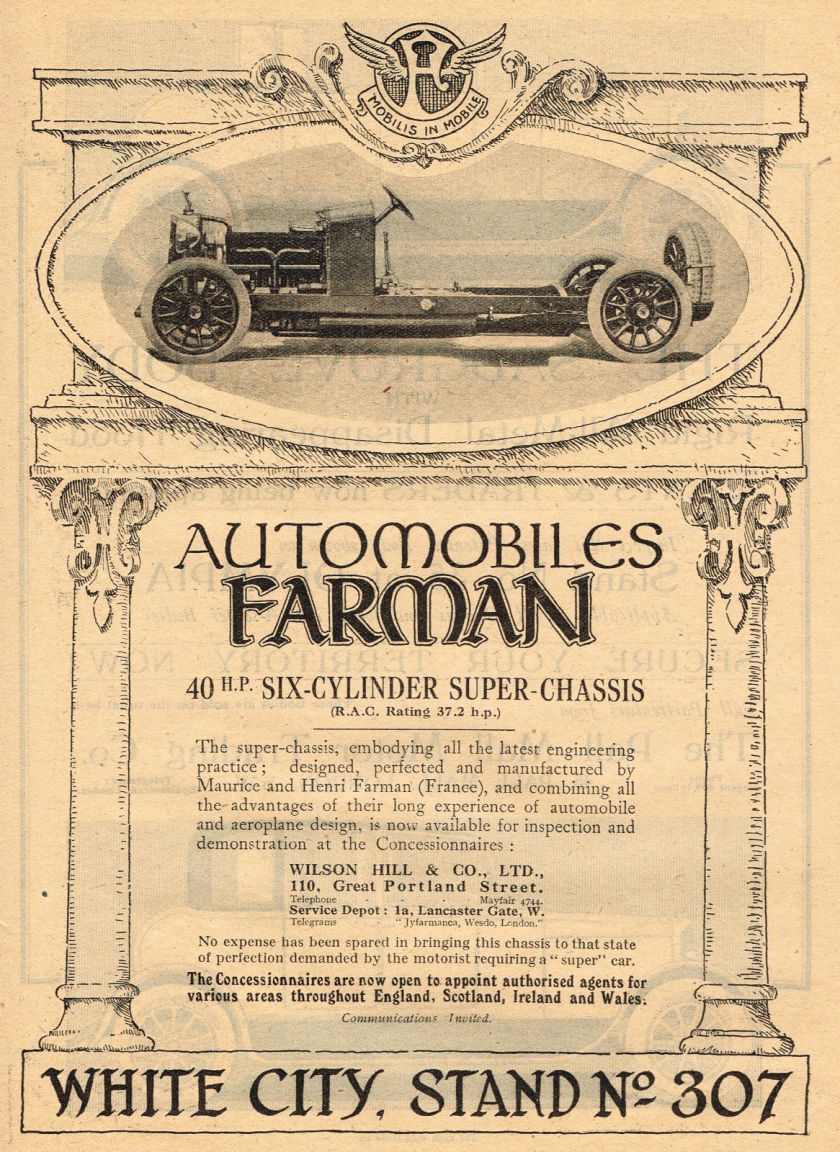 1920-old-original-vintage-farman-super-chassis-car-automobile-auto-art-print-ad