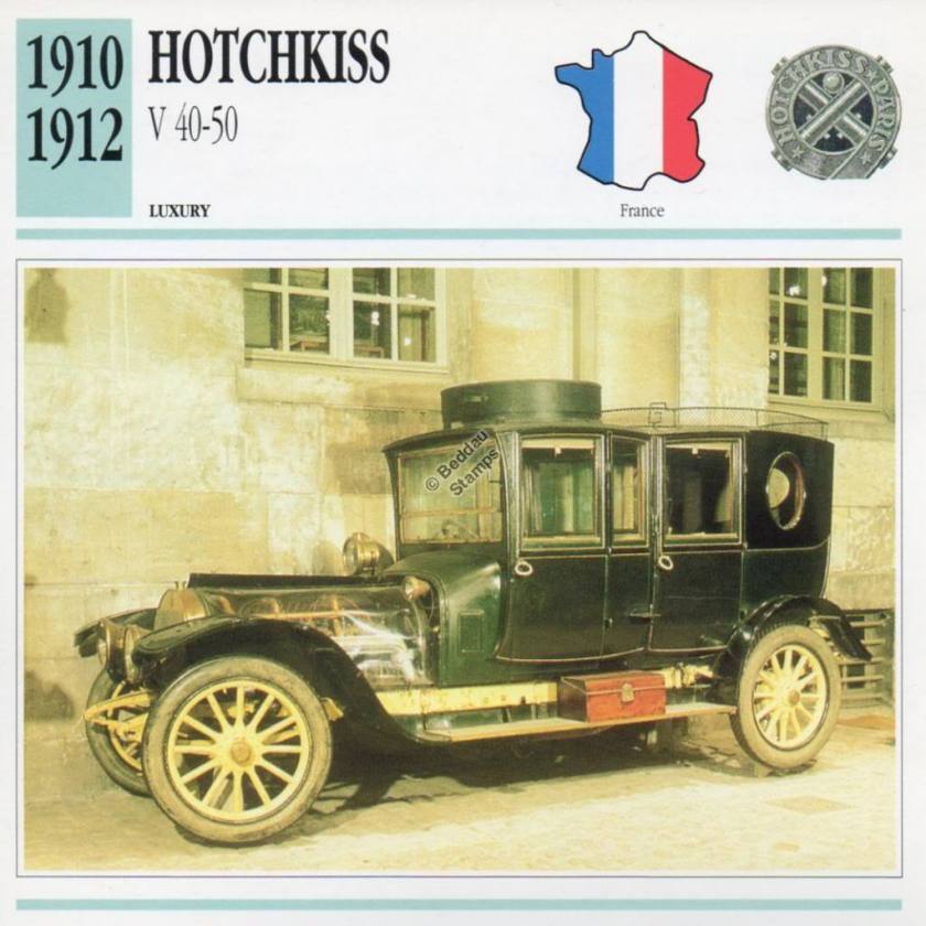 1910-1912 HOTCHKISS V 40-50 Classic Car