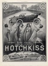 1912 Hotchkiss Alex Lagé, Arc De Triomphe, Champs-Elysées