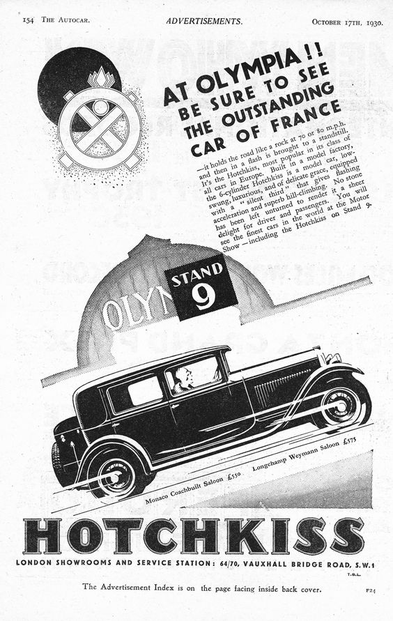 1930 Hotchkiss ad