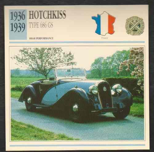 1936-39 Hotchkiss Type 686 GS, 1936-39