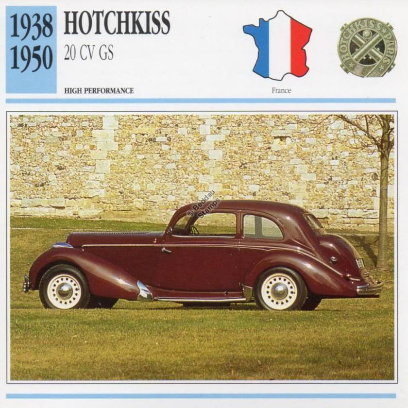 1938-1950 HOTCHKISS 20 CV GS Classic Car